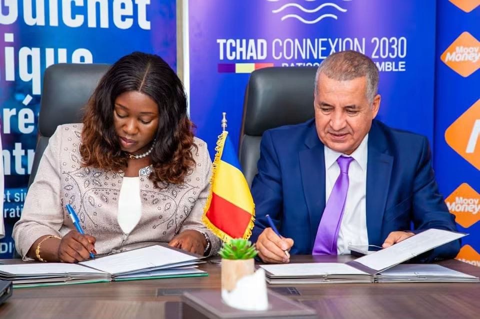 Signature de la convention de partenariat entre l'ANIE et Moov Money Tchad